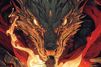 draw  character, dnd illustration, or  party in
