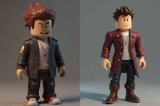 do full roblox game character, obby game, game scripting, 3d model, game assets