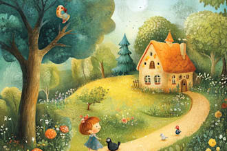 draw illustrations for children book