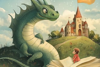 illustrate and design kids books professionally