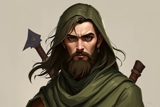 make a dnd character art and dnd character art