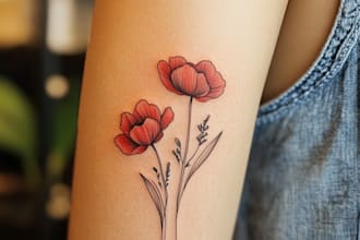 make custom realistic tattoo design, tattoo sleeve