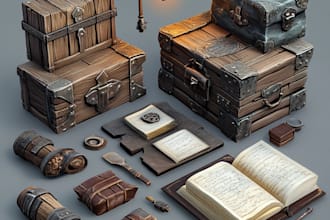 make pixel props and object for your game