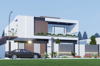 do rendering and house exterior