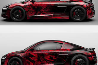 do van wrap design, car wrap design, truck wrap design