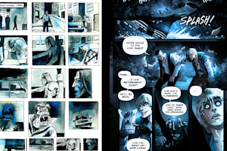 draw cartoon comic book art graphic novel comic strip anime art comic manga art