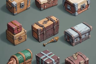 create amazing 3d game art props, icons, items, objec