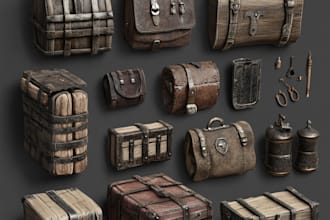do 2d model props, objects or medieval