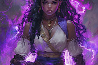 do a dnd character art and dnd character illustration
