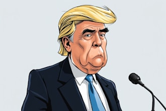 unique political cartoon and portrait caricature for you