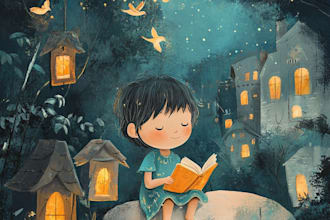 do children book illustrations, comic illustrations
