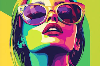 make a unique pop art and street graffiti style modern