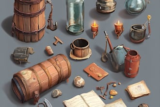 design 2d game assets, icons, objects and props