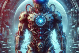 make a sci fi character art and sci fi art