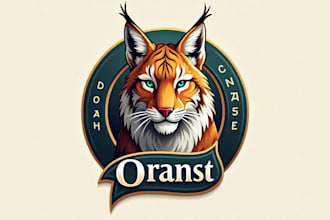 do lynx wildcat bobcat tiger big cat mascot logo design