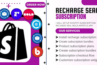 setup shopify seal subscription recharge subscription bold appstle subscription