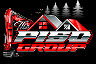 design real estate, construction, excavation logo