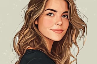 draw portrait avatar cartoon from photo