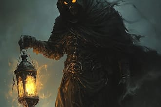 draw fantasy horror art illustration or dark creepy