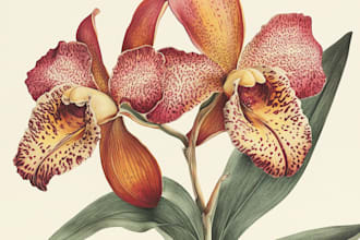 craft a beautiful botanical or floral illustration