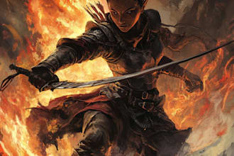 make a dnd character art and dnd character art