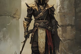 do a dnd character art and dnd character art