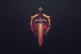 design medieval, fantasy, rpg, rustic, scifi and game logo