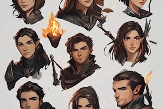 do dnd character art illustration commissions
