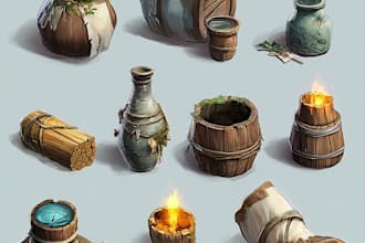 create game props and objects