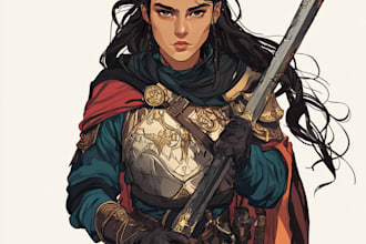 make a awesome dnd character art and dnd character art