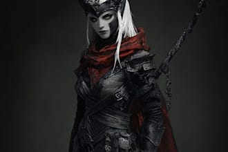 create fantasy character illustration for game