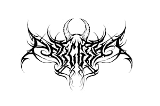 make awesome logo death metal, black metal font