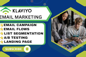 set up email campaign with klaviyo, email flows, automations and integration