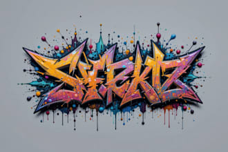 design custom graffiti text, tags, street art, and logo