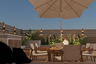 render 3d landscape design,garden,patio,pavilion,pergola,gazebo,backyard