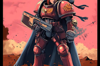 draw your favorite warhammer 40k character art