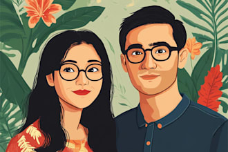 draw manhwa and anime style illustration for you