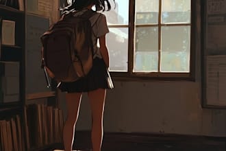 draw beautiful anime art illustration