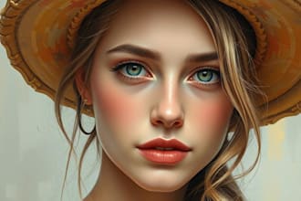 make your photo into a amazing digital oil painting