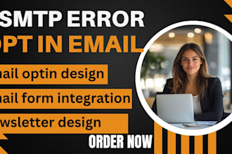 setup optin email campaign smtp error contact form and cart flow and web form