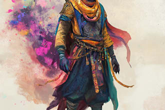 create warcraft fantasy dungeons and dragons illustrations