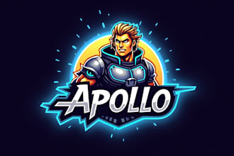 do apollo esport mascot logo design
