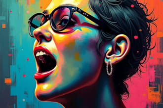 do illustration expresionism art, graffity, abstract