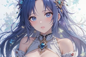 draw anime, games, or original characters art and nsfw