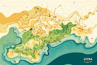 design vector maps, event maps, fantasy festival maps