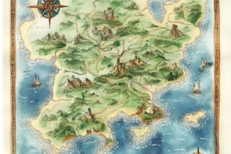 do custom watercolor wedding map