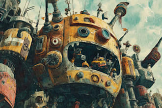 make a awesome warhammer character art illustration