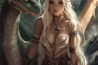 illustrate your ttrpg oc, vtm, fantasy, dnd character art