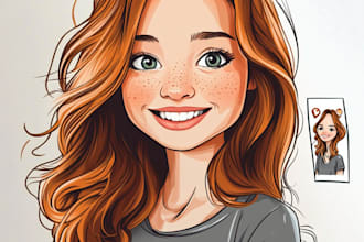 draw your photo to cartoon portrait