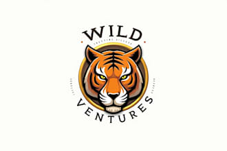 do tiger face emblem template mascot lgoo design